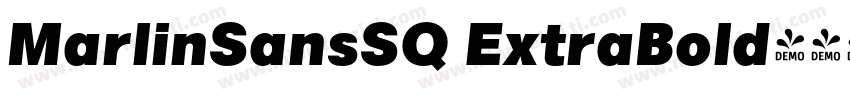MarlinSansSQ ExtraBold字体转换